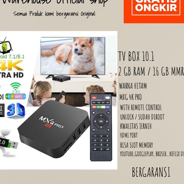Depan1 Tv box Androit TV Box MXQ 4K HD 2GB/16GB Androit Wireless Wifi core androit 9 -New Version