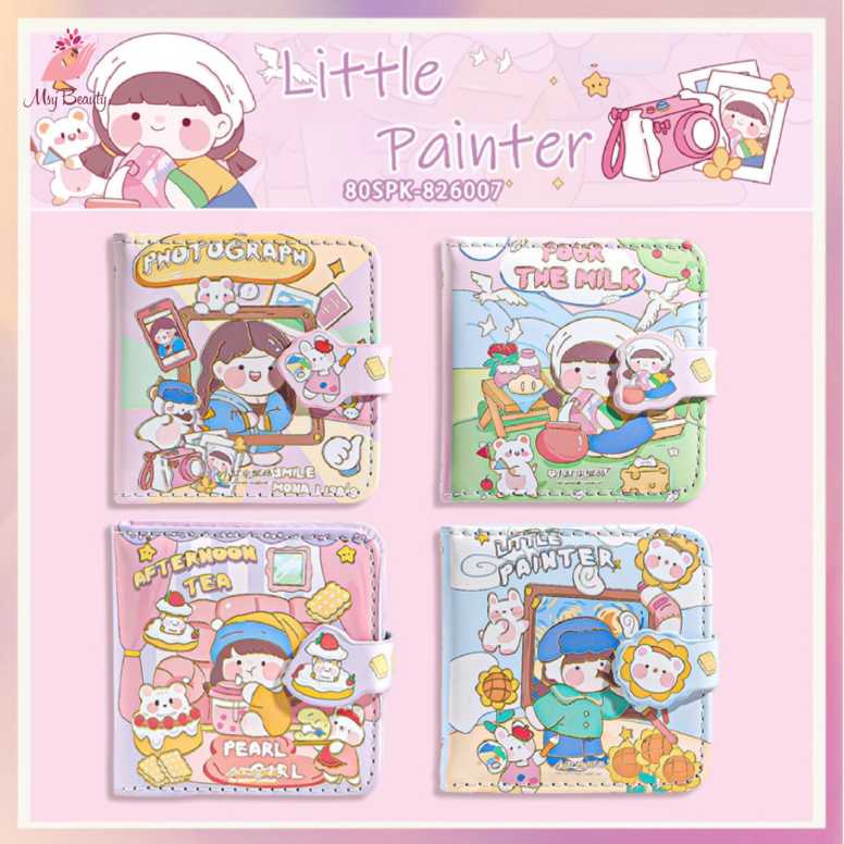 MSY Book Diary 128 lembar/132lembar Motif Kartun Lucu/Motif Aesthetic Anime/Notebook Agenda/Diary Portable Unik