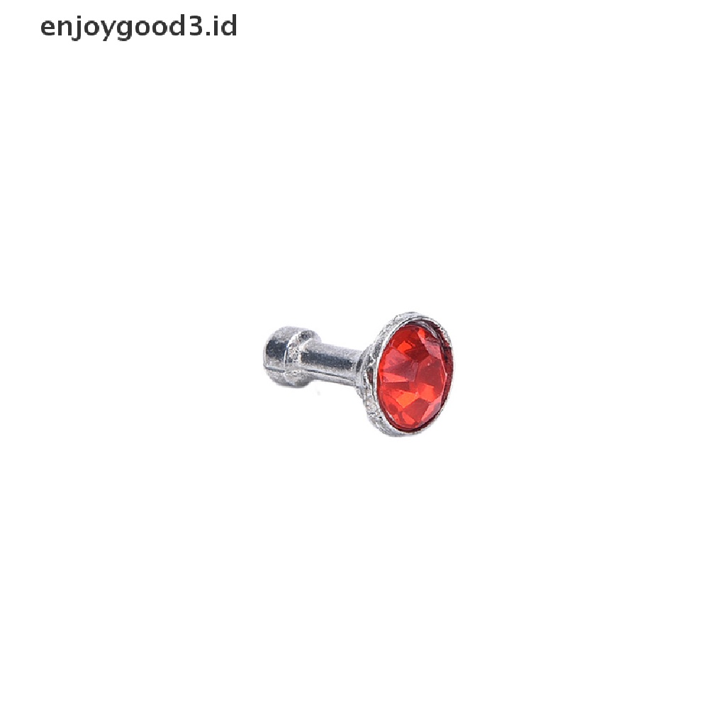 [Rready Stock] 10X Topi Kristal Anti Debu Earphone Jack Plug Stopper Untuk Ponsel10 * 3.5MM, (ID)