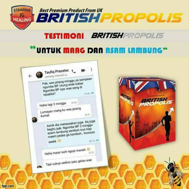 PAKET HEMAT 20 BOTOL BRITISH PROPOLIS OBAT HERBAL ALAMI 100% ORIGINAL