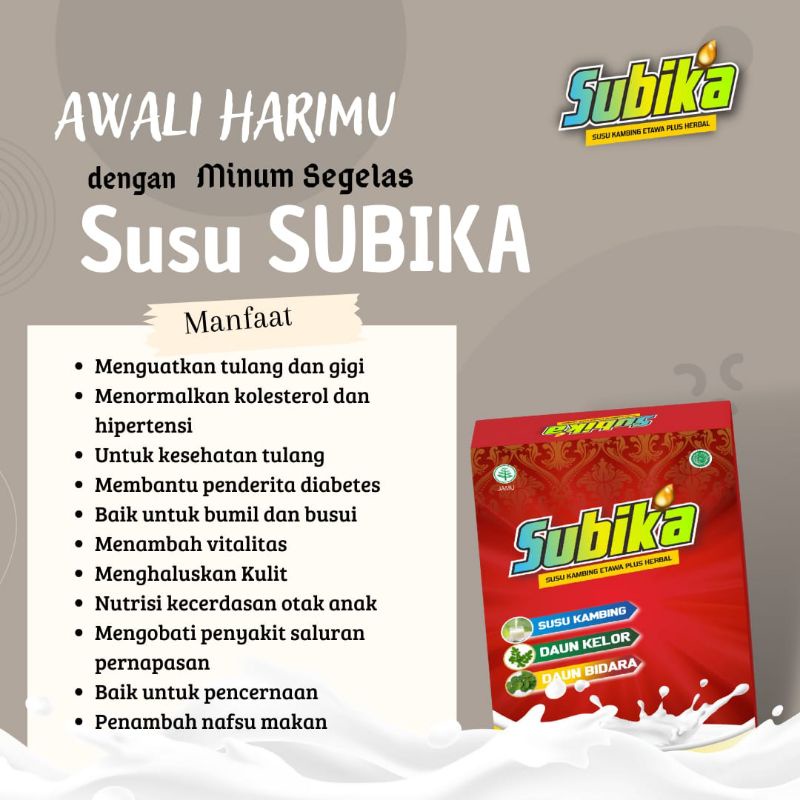 

SUBIKA Susu Kambing Etawa Plus Herbal