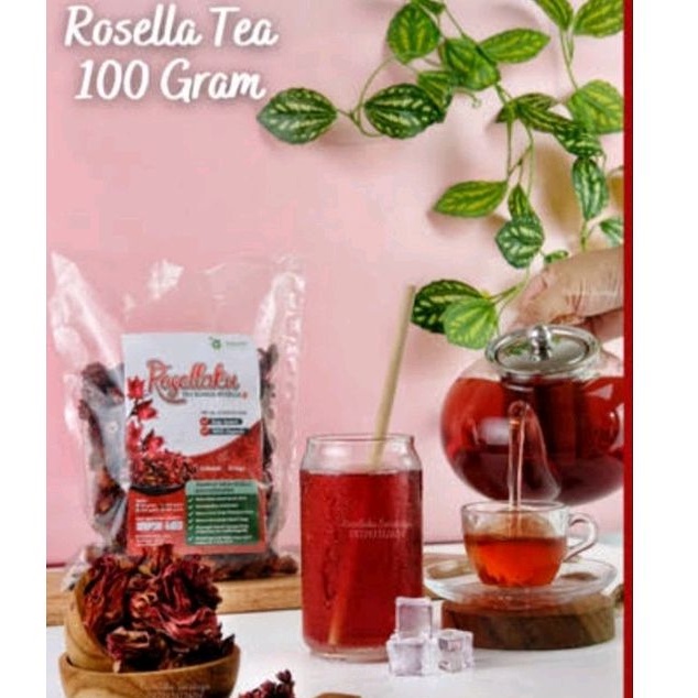 

Teh Rosela merah 100 gram/teh rosella/teh hibicus food geade A