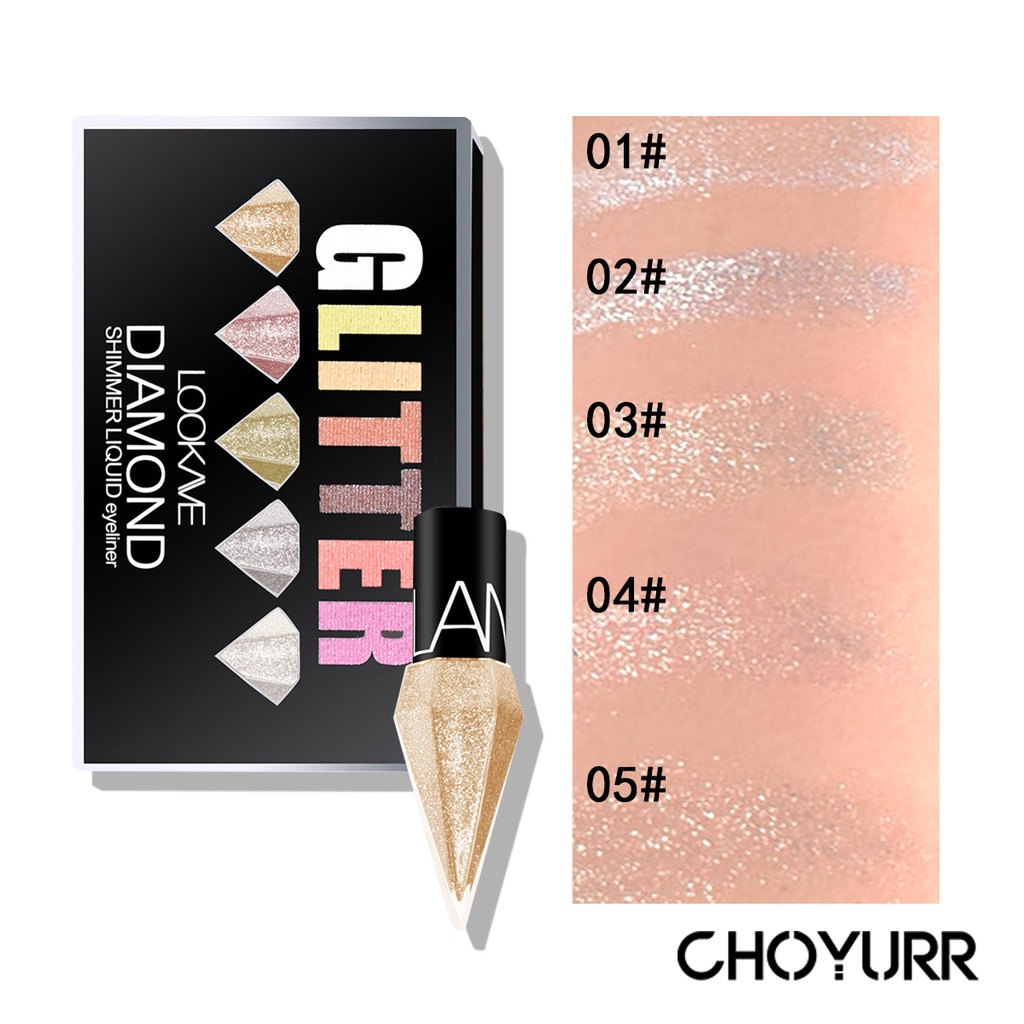【COD】Eyeliner Cair Berlian Glitter Diamond Glitter Mini Eyeliner Liquid Eyeliner-CH