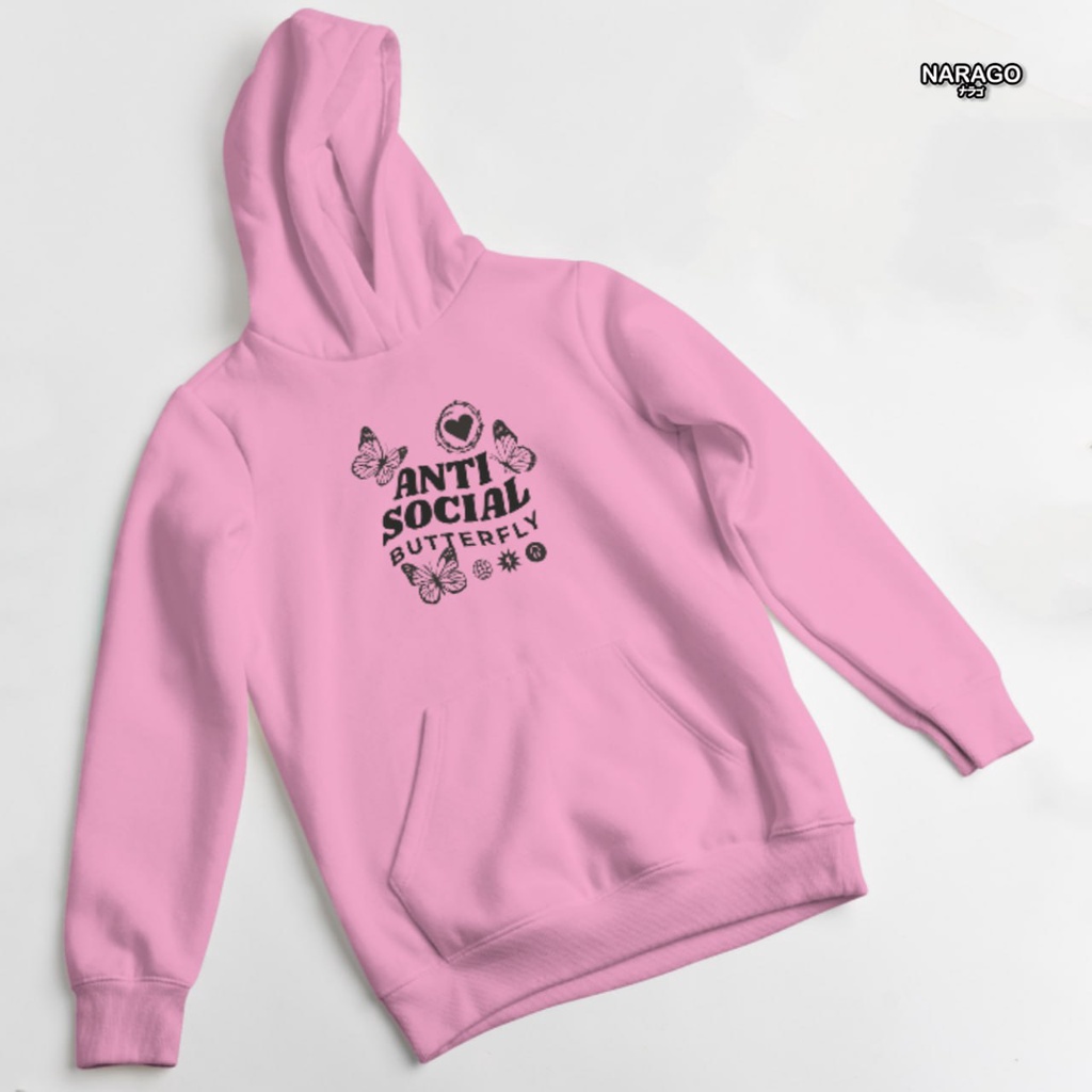 Nara.Grosir - Hoodie Jumper Anti Social l Sweater Hodie Unisex