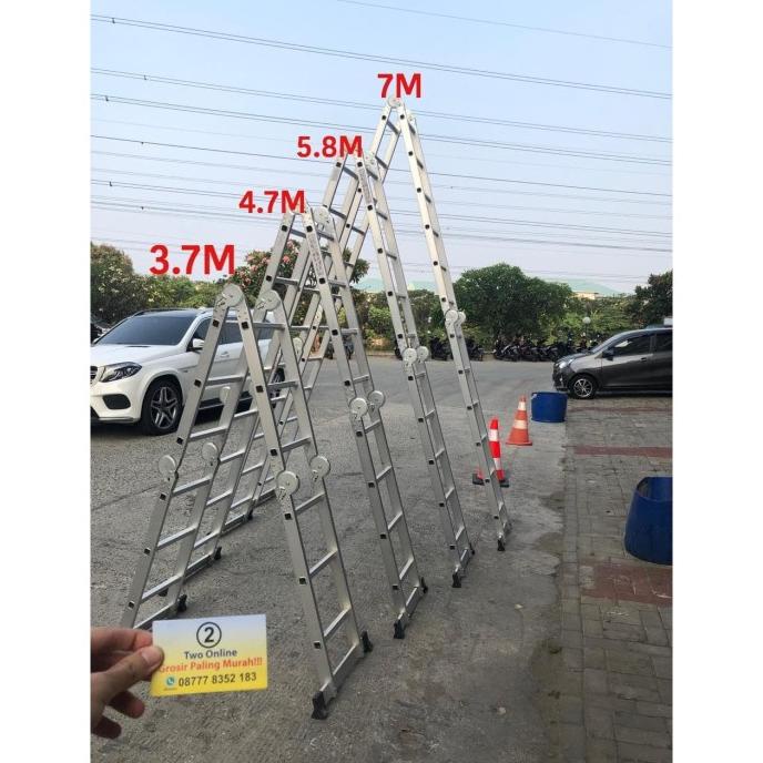 Termurah Tangga Multipurpose 4.7 Meter Tangga Lipat Tangga Alumunium AMG