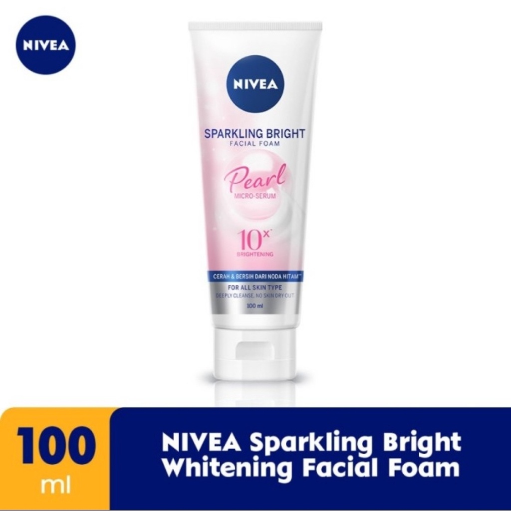 Jual Sabun Muka Nivea Sparkling Bright Whitening Facial Foam 100mL