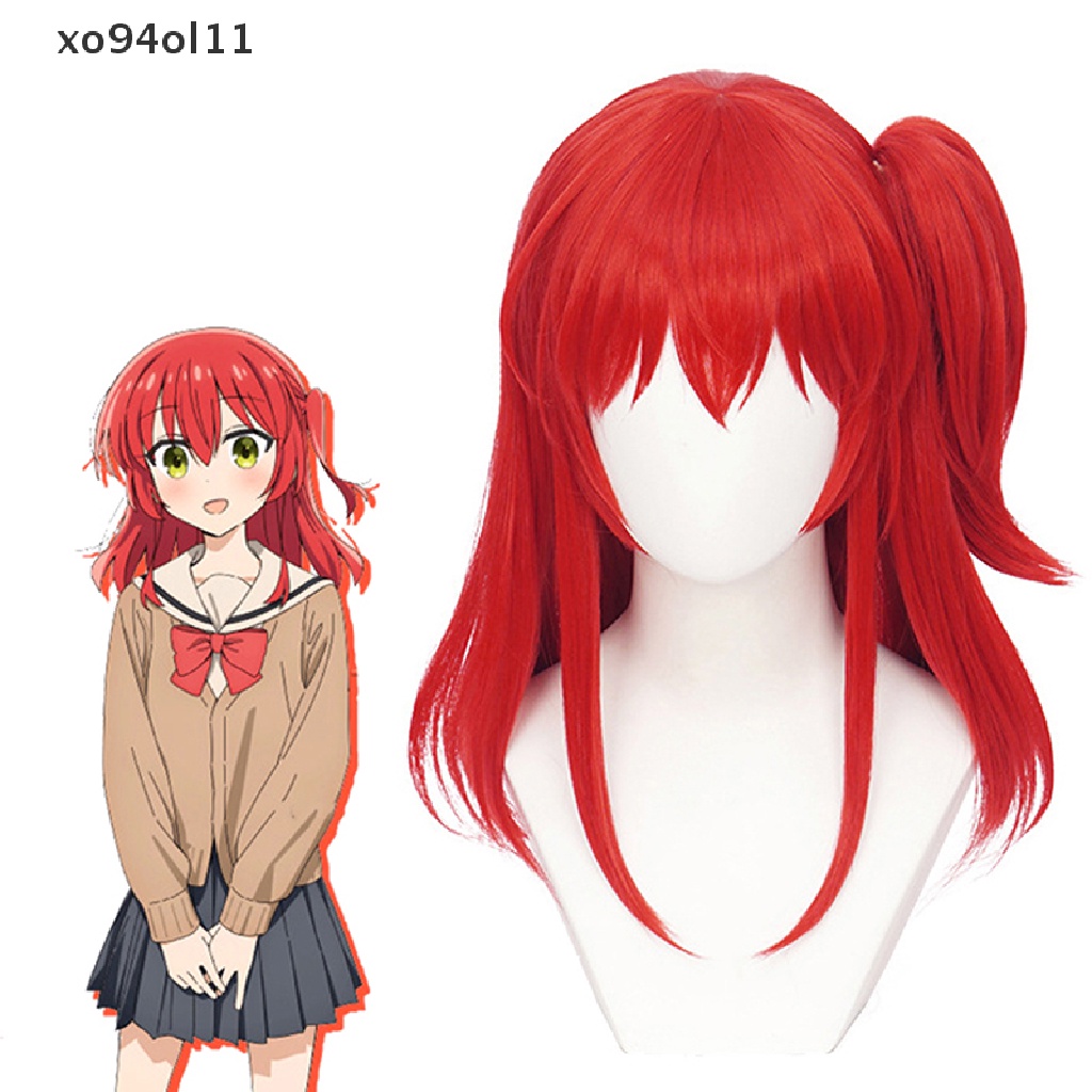 Xo Anime Bocchi The Rock Cosplay Gotou Hitori Cosplay Rambut Palsu Merah Panjang 50cm OL