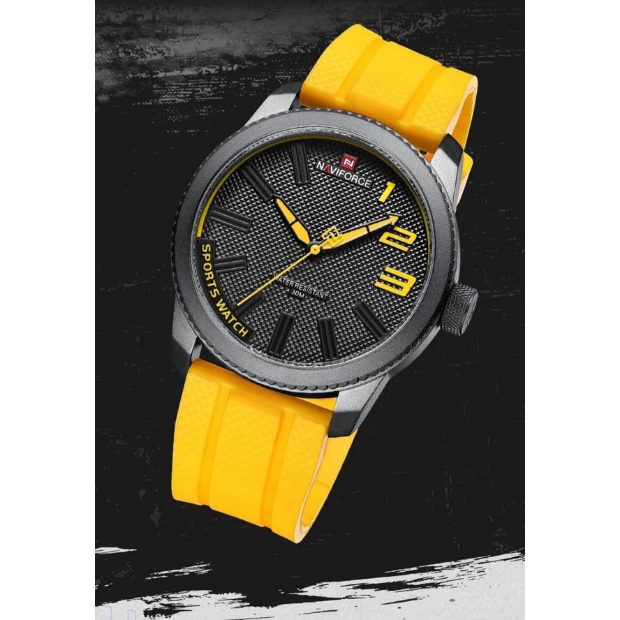 Jam Tangan Pria Cowok NAVIFORCE 9202 FREE BOX DAN GARANSI Tanggal Aktif Chrono Aktif Fashion Import Murah Mewah BONUS BATERAI CADANGAN!