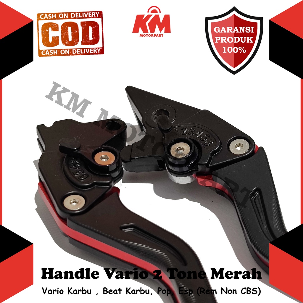 Handle Rem Vario Karbu 110 Techno Beat Karbu ESP Pop Street Non CBS Variasi Honda 2 Tone