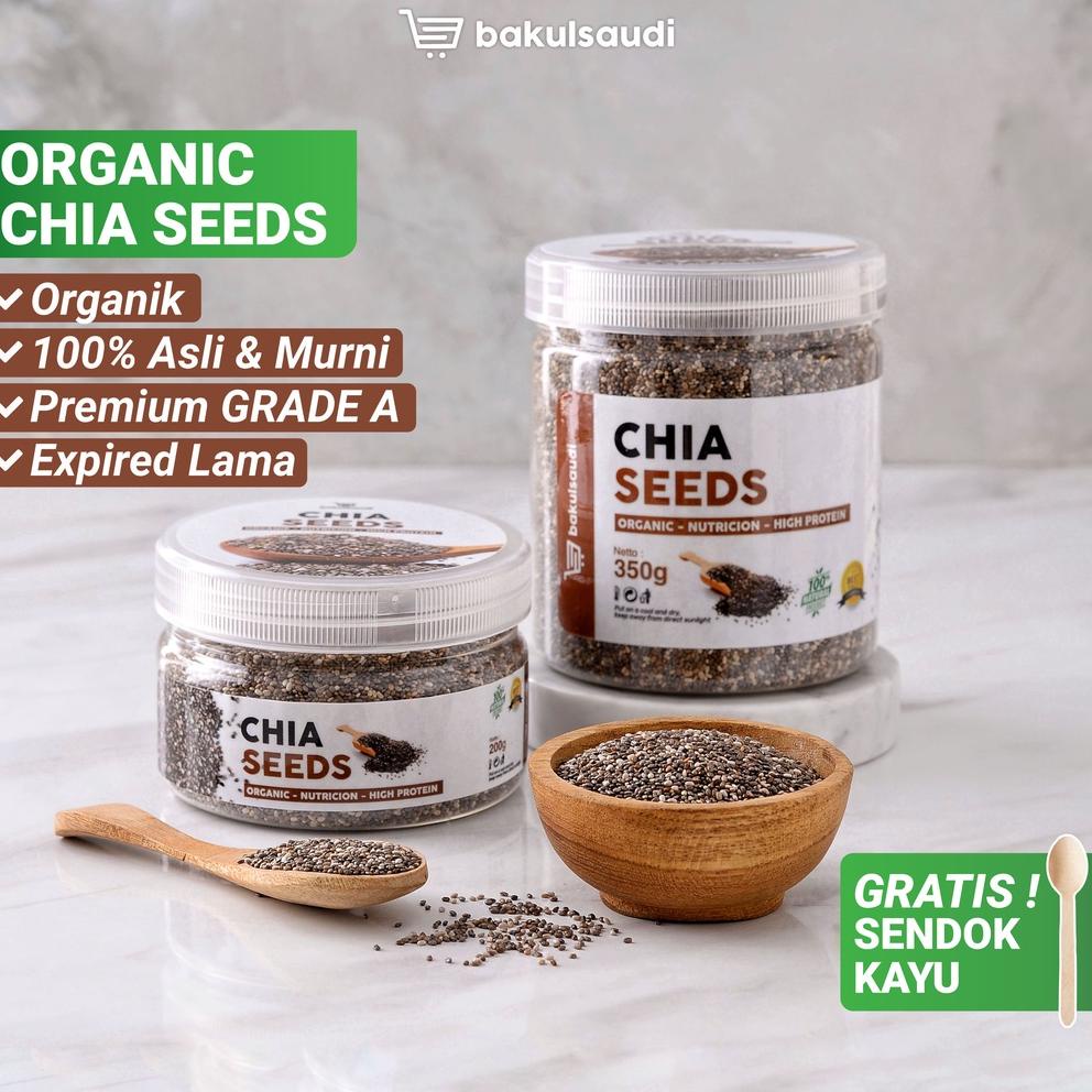

ofi54 Organic Chia Seed Grade A Premium Quality Original 100% Murni non GMO Asli / Biji Chia Seeds Hitam Organik Chiaseed Chiaseeds Cia seed Original ...,,