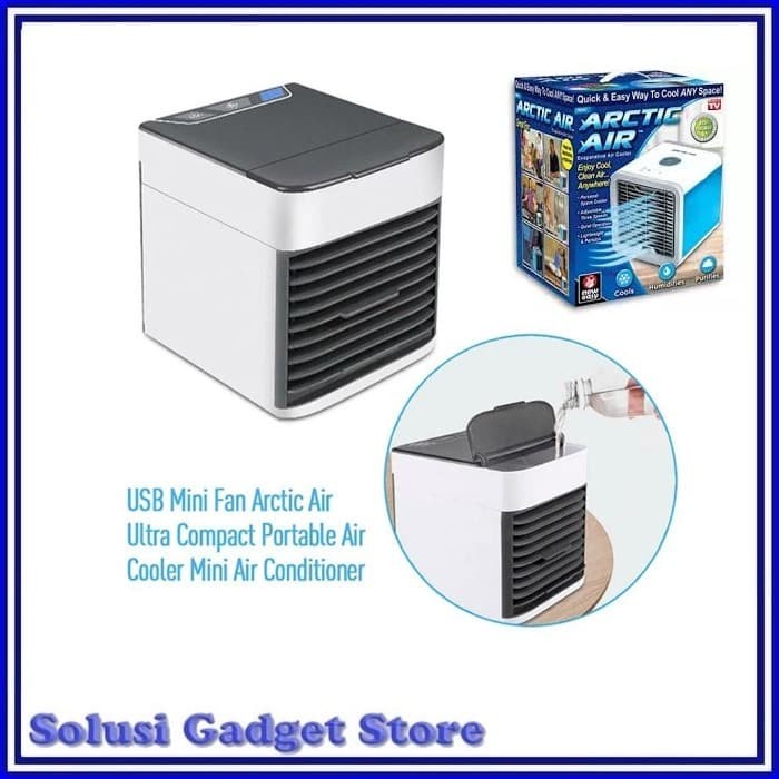 ac mini AC Mini Portable Double Cooler Fan / Kipas Angin Aromaterapi Parfum (Y3H0) ac mini cooler po