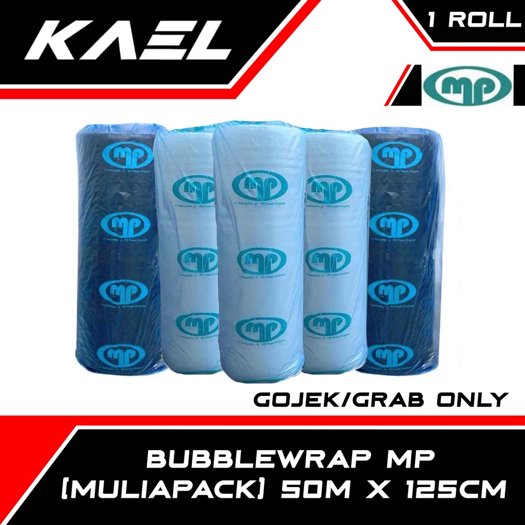 MP Bubblewrap Tebal High Quality 50Mx125CM 1 Roll Bubble Wrap Bublewrap Buble Mulia Pack Rol Babel B