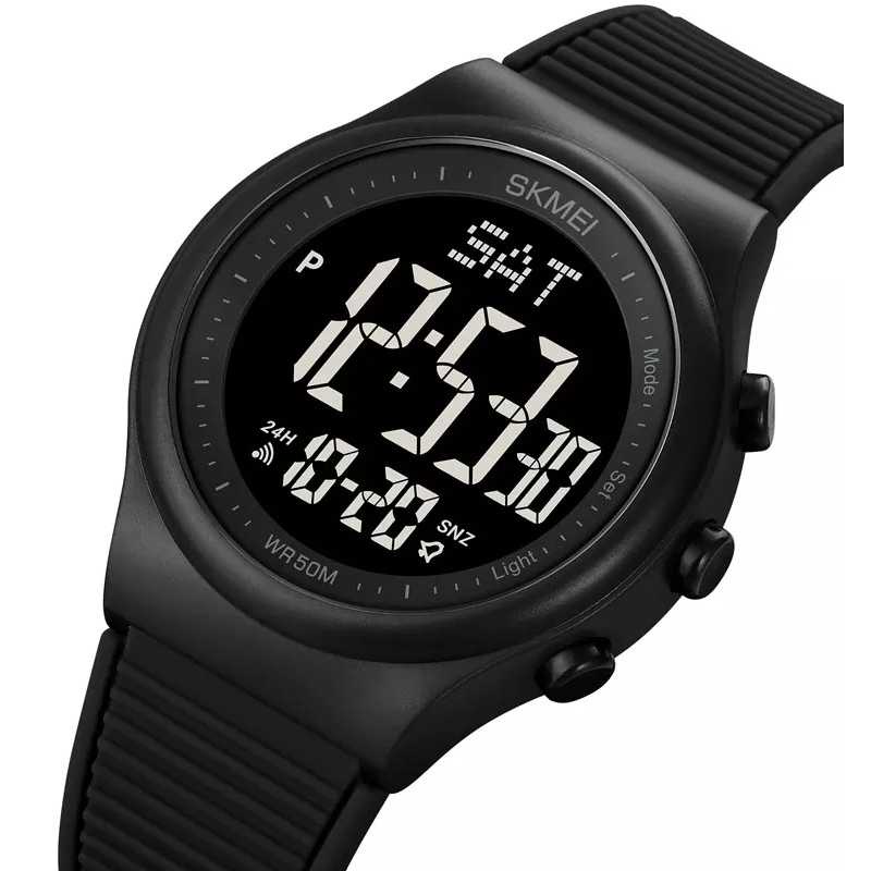 SKMEI Jam Tangan Pria Digital Sport Watch Alarm Waterproof EL Light - 1980