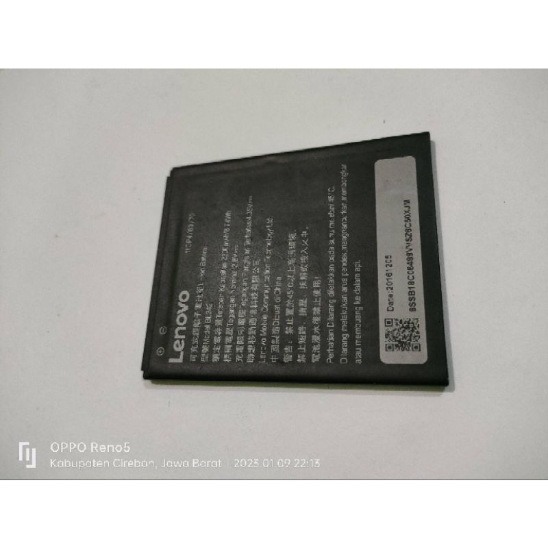 BATERAI LENOVO A6600 ORIGINAL COPOTAN