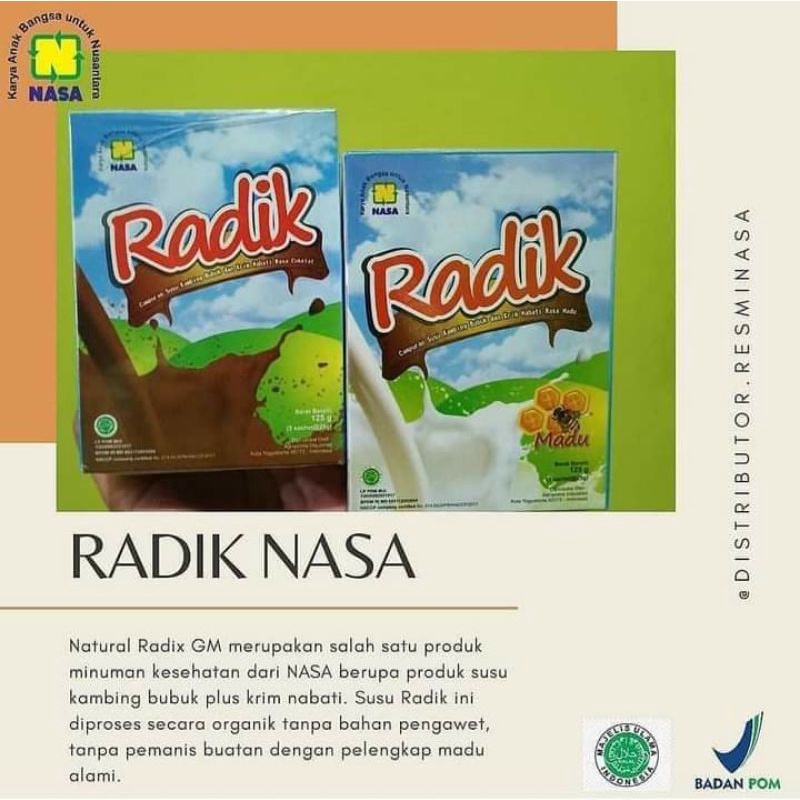 

SUSU RADIK NASA (Susu kambing Etawa)