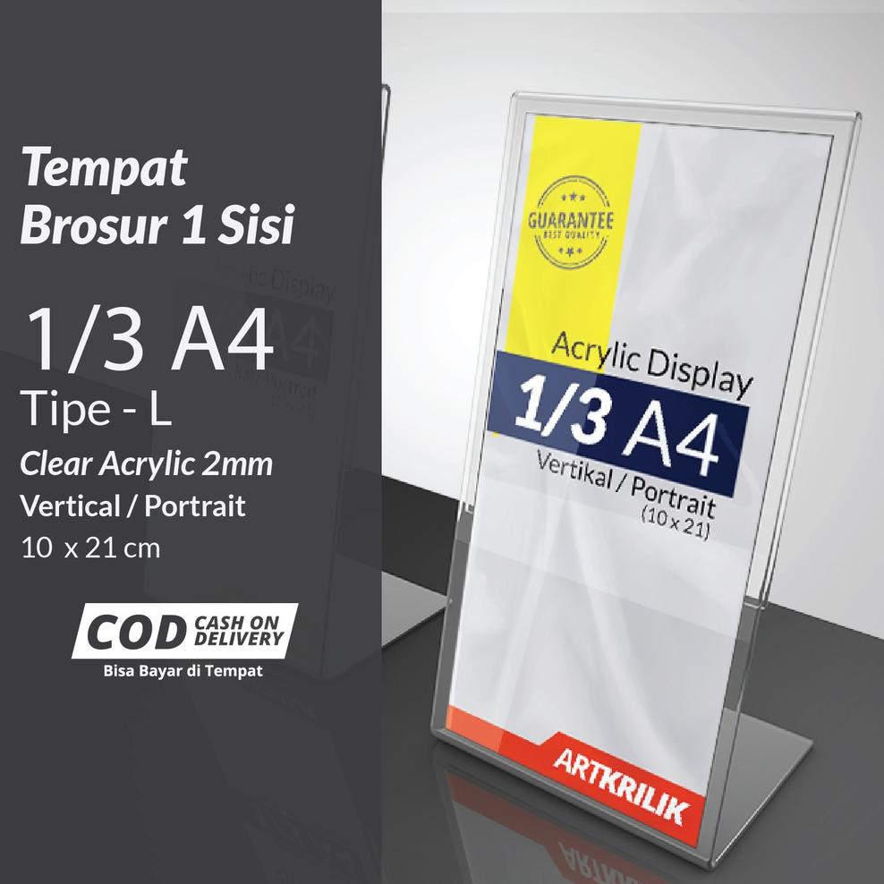 

[Produk 4848] STAND QRIS CODE GOFOOD GOPAY | TEMPAT BROSUR UKURAN 10 x 21 cm Potrait L SATU SISI 8syi0