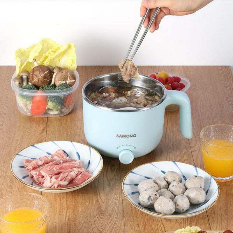 Smono SW DG01 1.2L Panci Elektrik Listrik Kukusan Multifungsi 2 Tingkat panas