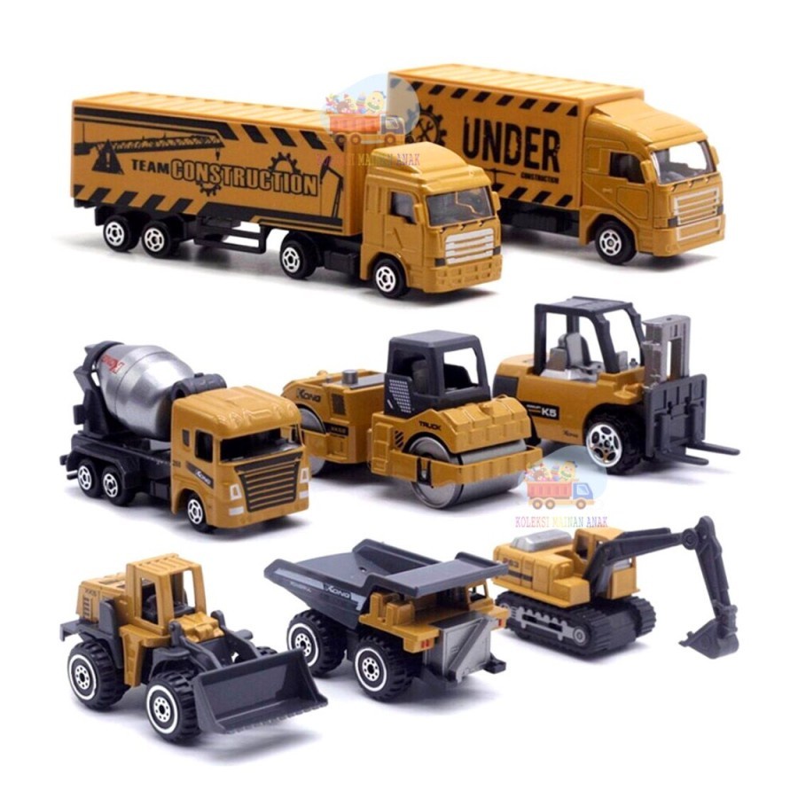 Mainan Anak Laki laki mobil Truk Set - Vehicle Construction Truck Playmat