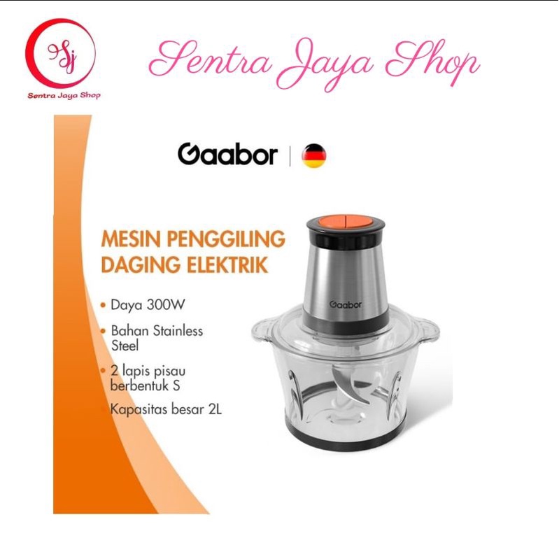 Gaabor Electric Meat Grinder Mesin Penggiling Daging Sayur Food Processor GJ-M30A01