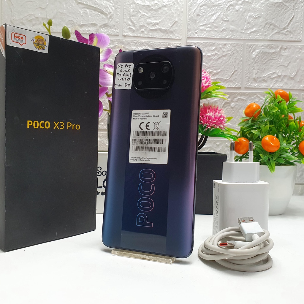 Xiaomi Pocophone X3 Pro 6/128GB Bekas Second Eks Grs Resmi Fullset