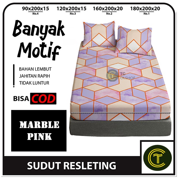 Sarung Kasur Busa Resleting / Sprei Resleting UK 90x200x15 cm &amp; 120x200x15 cm