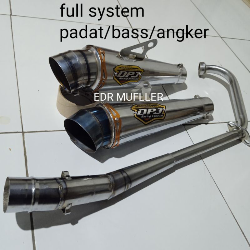 knalpot Dpj racing khusus untuk motor jupiter mx OLD/NEW satria fu