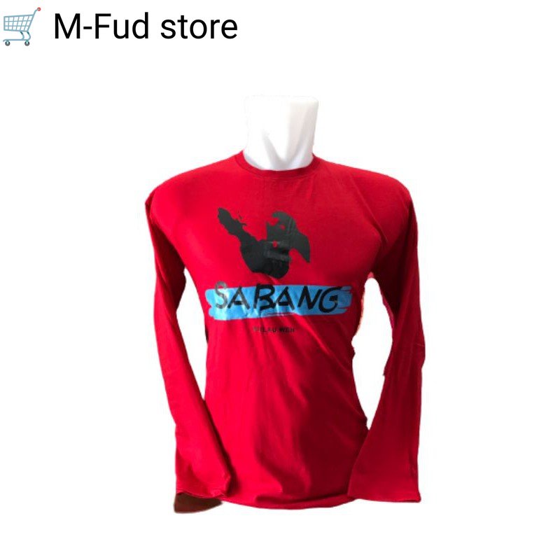 Kaos khas Aceh/t-shirt pulau sabang lengan panjang