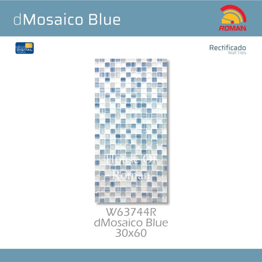 ROMAN KERAMIK DMOSAICO BLUE 30X60R W63744R (ROMAN HOUSE OF ROMAN)