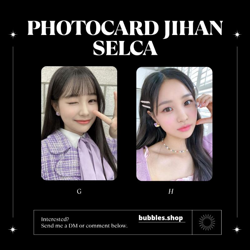 PHOTOCARD UNOFFICIAL JIHAN WEEKLY SELCA