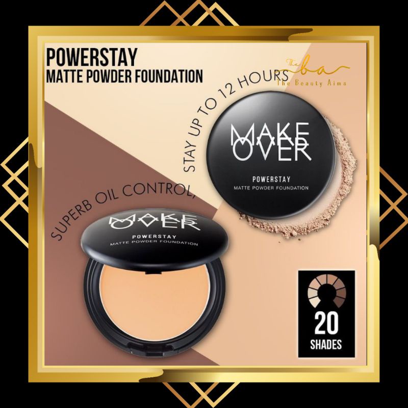 MAKE OVER Powerstay Matte Powder Foundation / Bedak Padat Makeover
