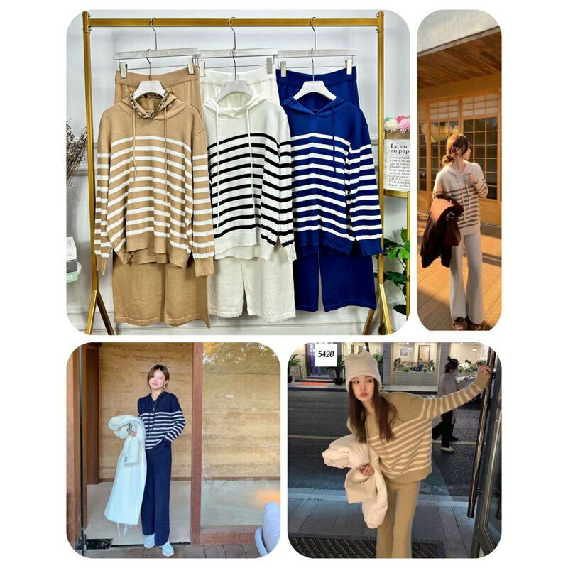 ONE SET RAJUT IMPORT / SET RAJUT BANGKOK BKK /SETELAN CELANA IMPORT