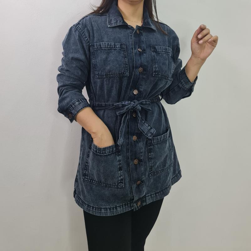 Minola Jaket Yasmin Jeans Muslim panjang Syari Long Tunik