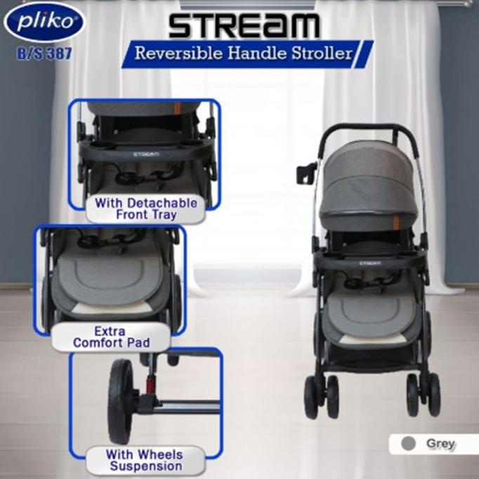 Stroller Pliko Stream 387 Kereta Dorong Bayi Pliko Kereta Bayi Murah