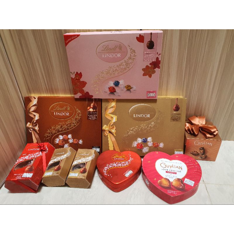READY STOCK - Chocolate lindt lindor guylian praline - cokelat import edisi valentine love limited e