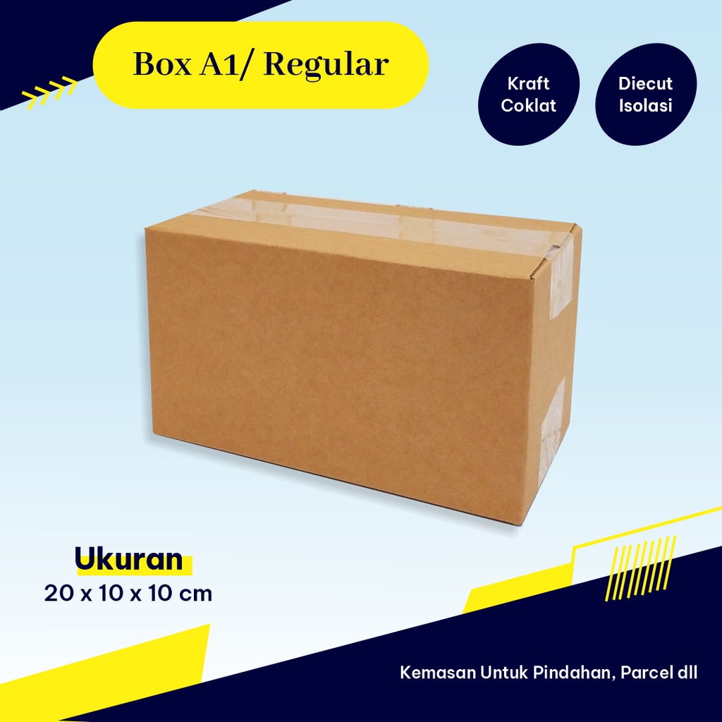 

Box Regular A1 20 x 10 x 10 cm - Boxmasker/Boxkado/Boxpenyimpanan