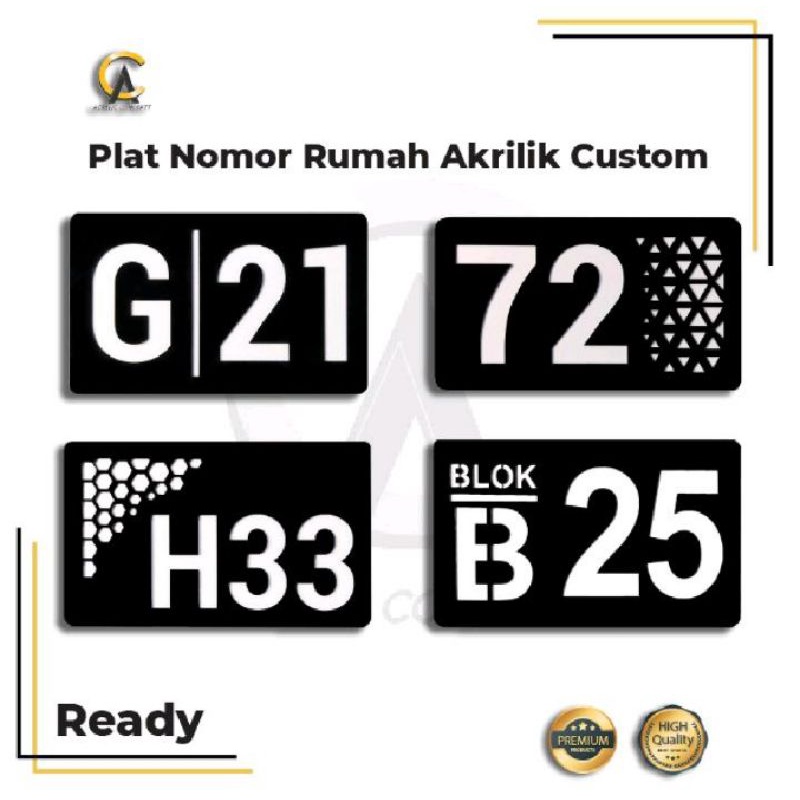 plant rumah modern / plat nomor rumah akrilik / plat rumah akrilik / plat nomor minimalis / akrilik 