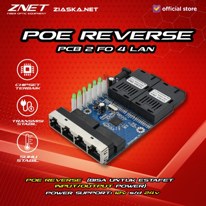 Jual Produk Terbaru Pcb Media Converter Switch 2 Port Fo 4 Lan Board