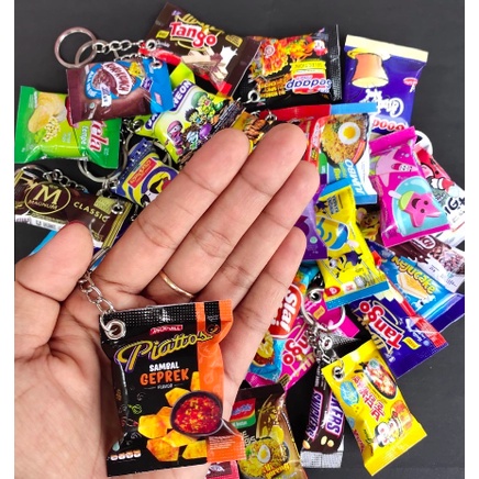 CUTIES ACCESSORIES - GANTUNGAN KUNCI SNACK | GANTUNGAN KUNCI FOOD | GANTUNGAN KUNCI LUCU | KEYCHAIN 