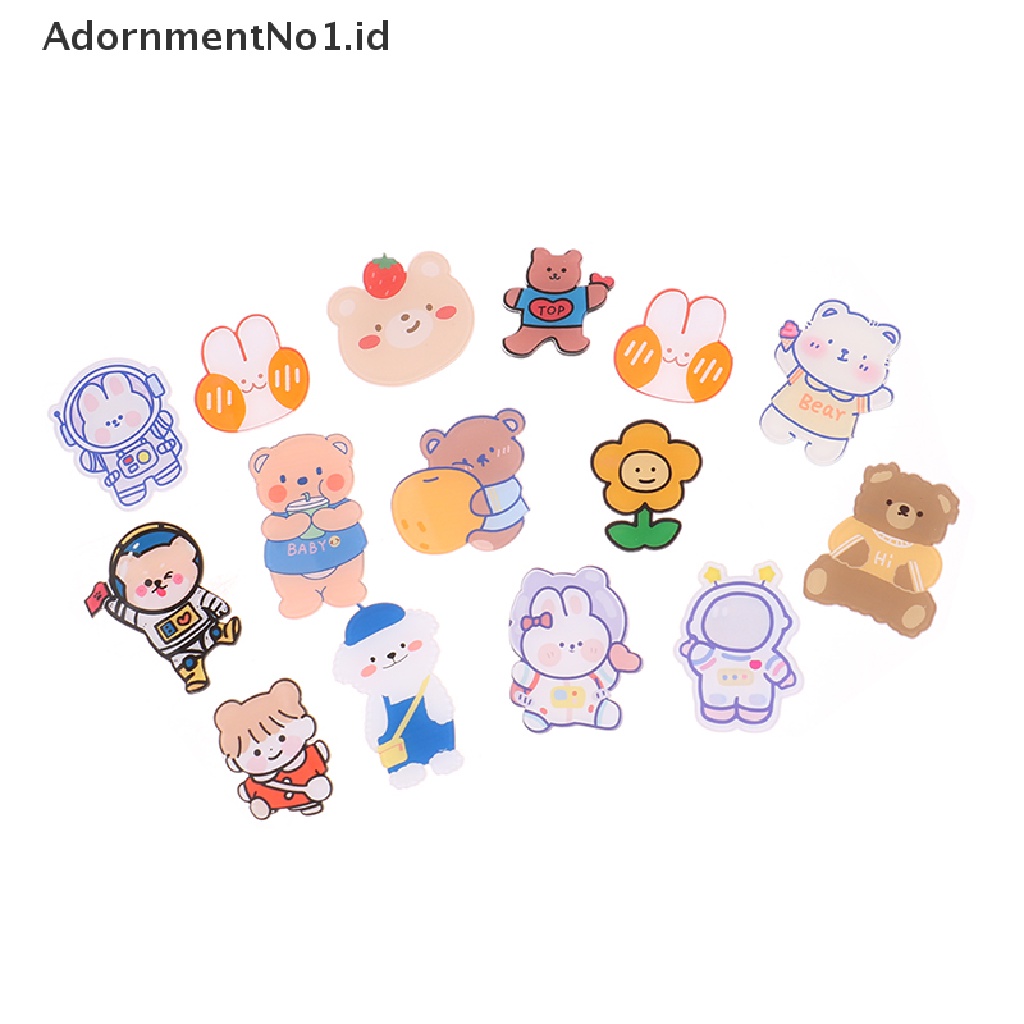 [AdornmentNo1] 5pcs Kawaii Japanese-style Acrylic Bros Anak Mahasiswa Bros Unisex Kerah Tas Liontin Lencana Pin Dekorasi Aksesoris Bros Perhiasan Hadiah Warna Acak [ID]