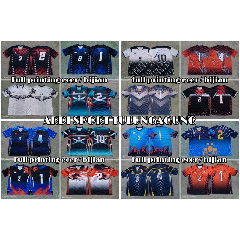 baju full printing ecer / bijian / satuan, jersey full printing cowok / pria