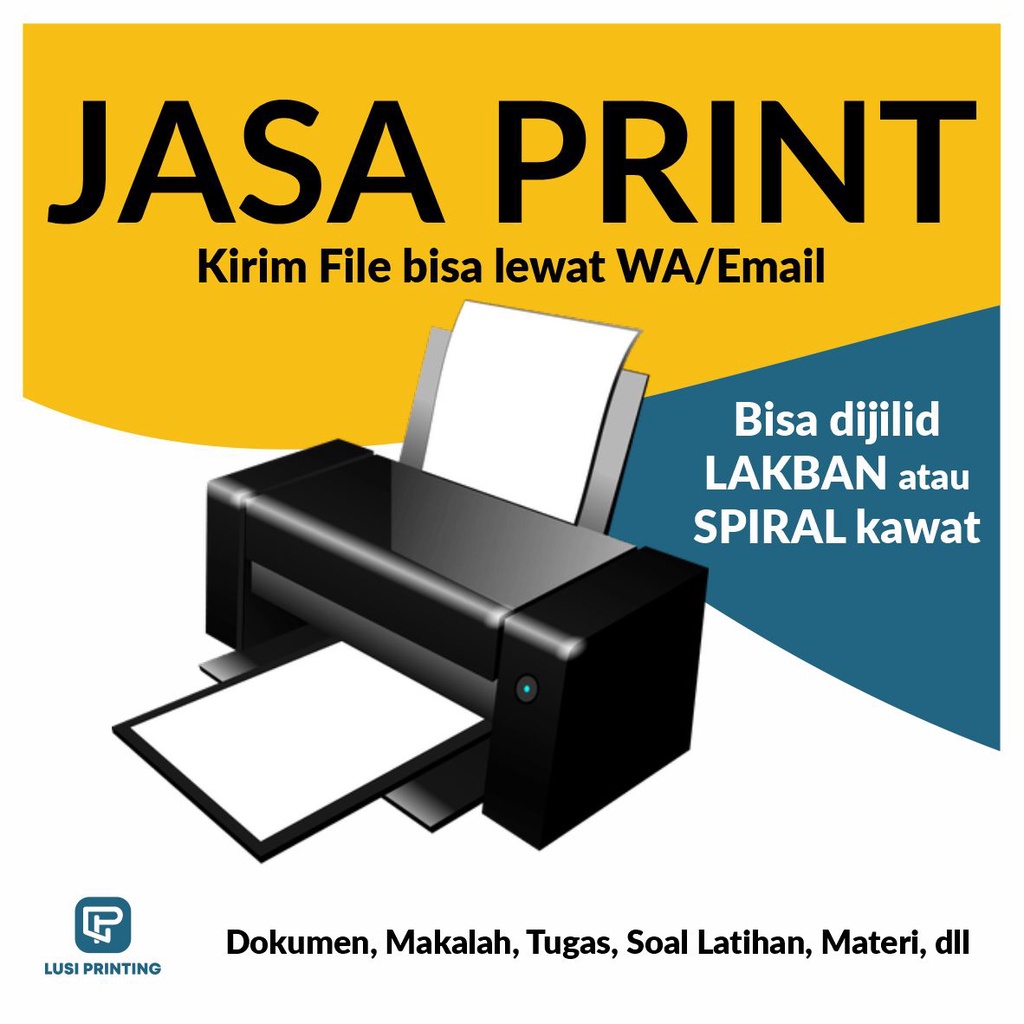 

JASA PRINT DOKUMEN / MAKALAH / TUGAS HVS A4 80GR