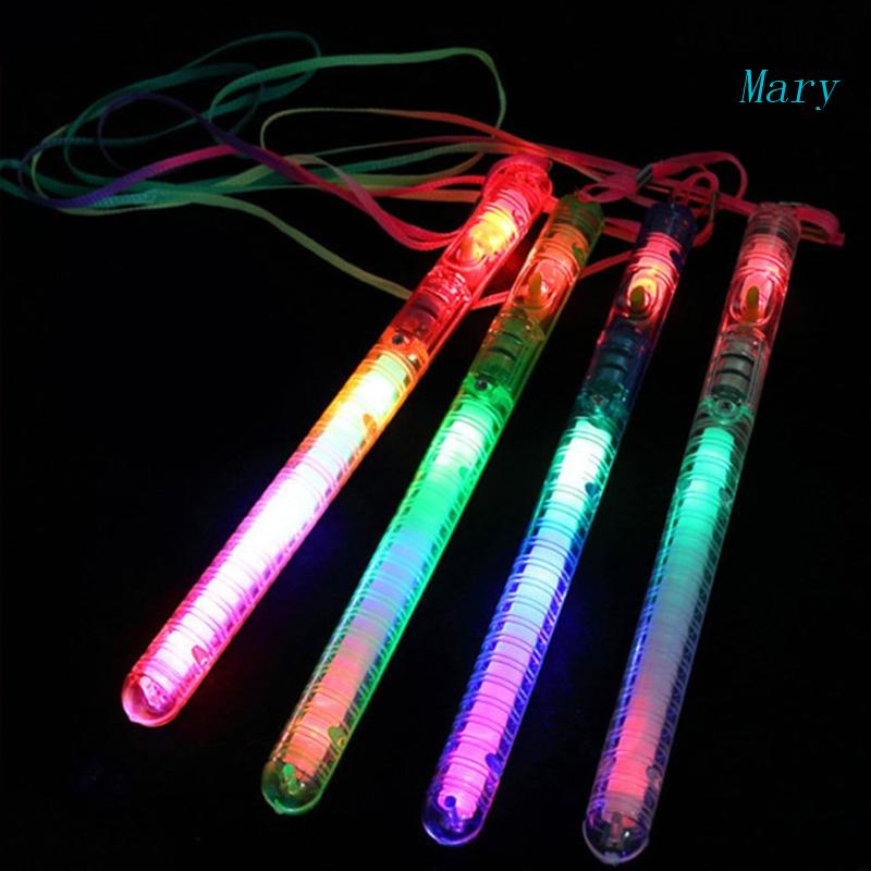 Mary Mainan Bercahaya Tongkat LED Glow Plastik 8inch Untuk w/Lampu Kedip Warna-Warni Pesta Liburan Anak Favorit Rally Ra