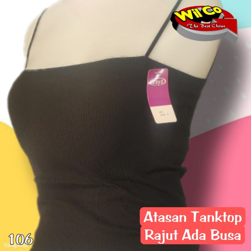 K106 - TANKTOP/KAMISOL ATASAN PAKAIAN DALAM WANITA RAJUT VAYA ALLSIZE