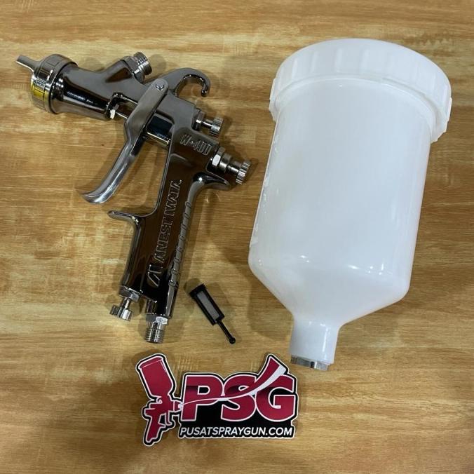 Anest Iwata Spray Gun W-400-142Gpcg-6P-M Komplit Set Tabung 1.2Mm 122G