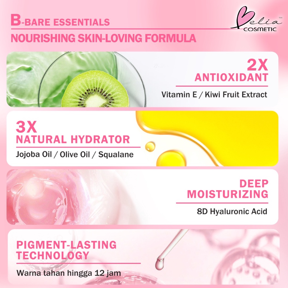 ❤ BELIA ❤ BNB barenbliss Korean Kiwi Tin Tint Lip &amp; Cheek | Blendable Intens 2 in 1 Tint | BPOM