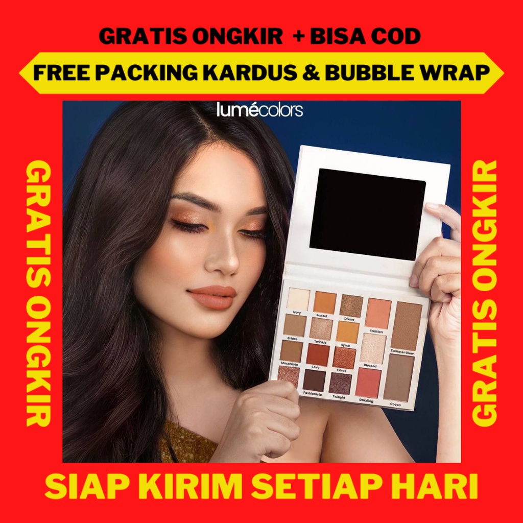 Lumecolors Day and Night Palette Eyeshadow Brush, Palette Eyeshadow Lumecolors, Pallete Lumecolors, 