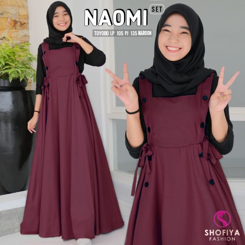 [READY STOCK] NAOMI SET BY SHOFIYA SET OVERALL KEKINIAN