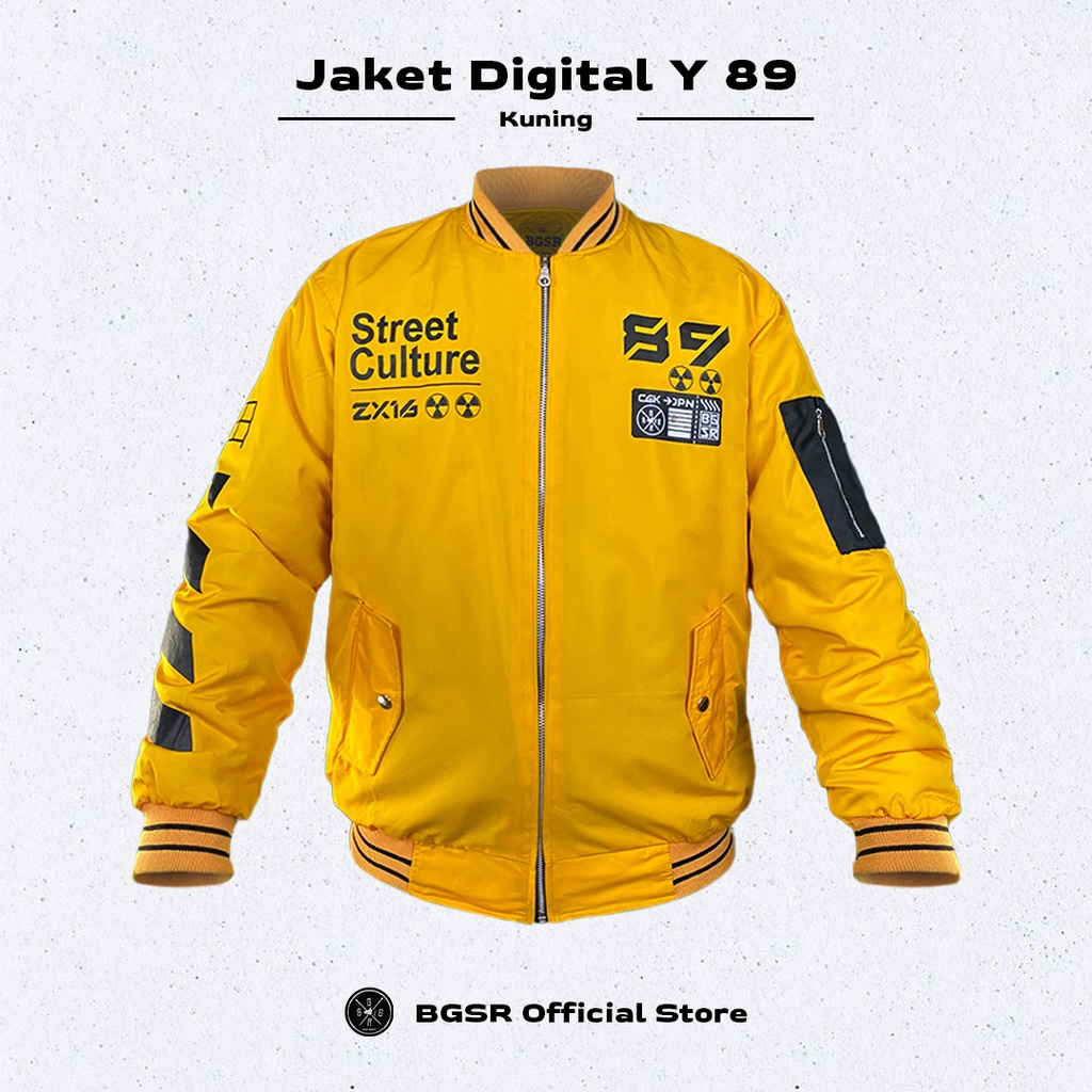 Jaket Baseball Varsity Jacket Windbreaker Pria Tebal Adem Y-89 BGSR