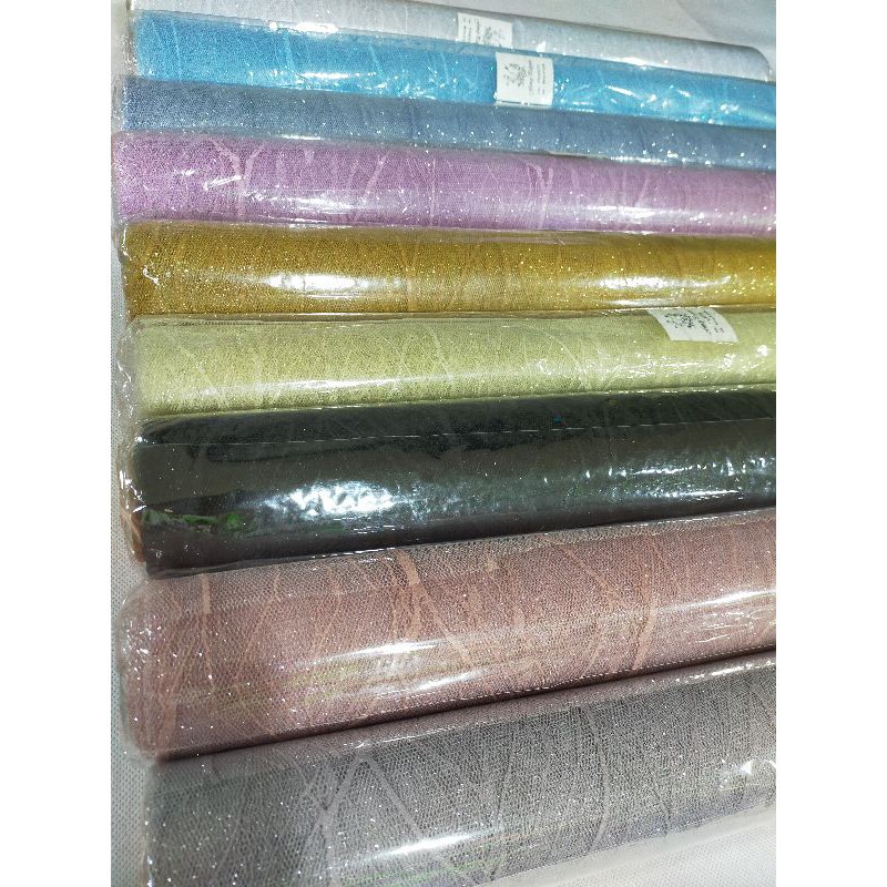 

Kain Tile Glitter / Warping Flower Bunga Ukuran 50cm x 48cm