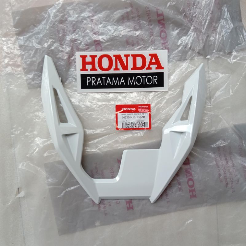 Cover Lumpur Undercowl Cowl Under Center New CB150R CB 150 R Streetfire K15M Putih Orisinil 64320K15